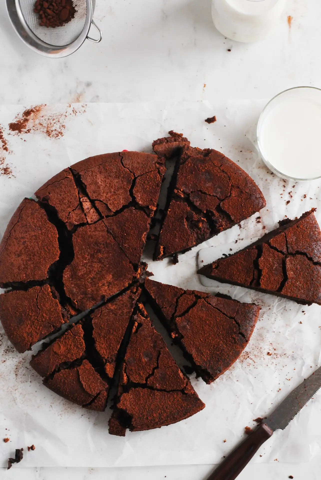 tarta de chocolate sin harina sin azúcar refinado