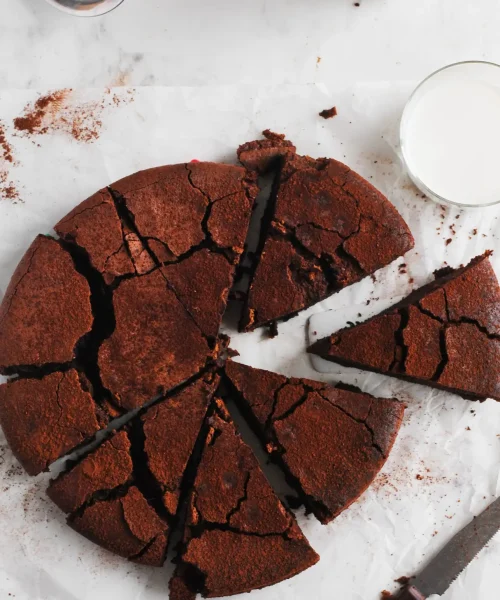 tarta de chocolate sin harina sin azúcar refinado